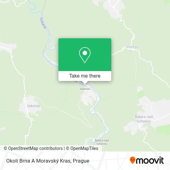 Okolí Brna A Moravský Kras map