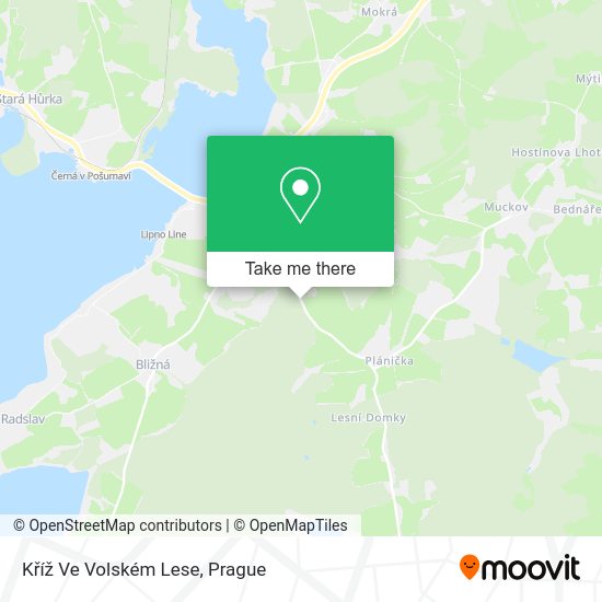 Kříž Ve Volském Lese map