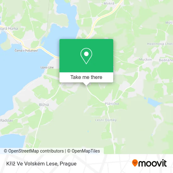 Kříž Ve Volském Lese map