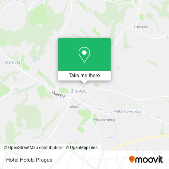 Hotel Holub map