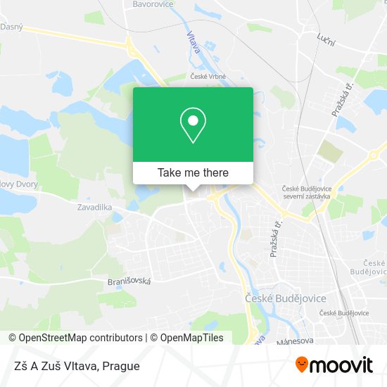 Zš A Zuš Vltava map