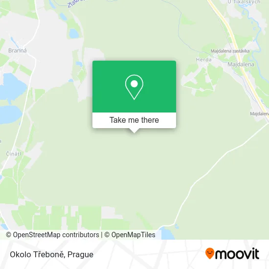 Карта Okolo Třeboně