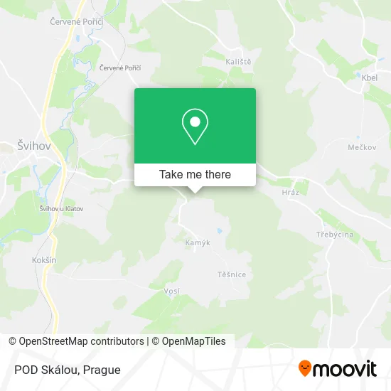 Карта POD Skálou