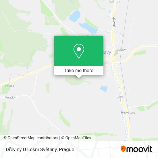Dřeviny U Lesní Světliny map