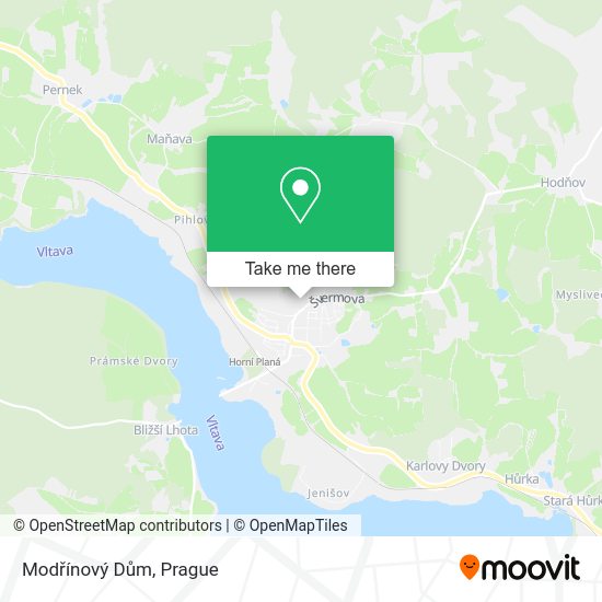 Modřínový Dům map