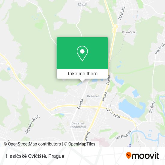 Hasičské Cvičiště map