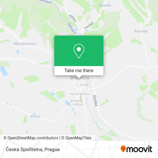 Česká Spořitelna map