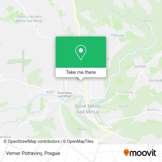 Карта Verner Potraviny