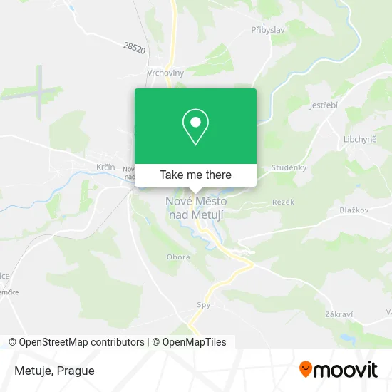 Карта Metuje