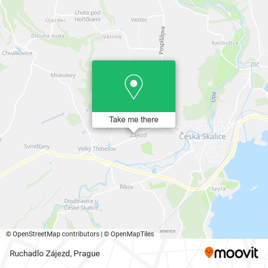 Ruchadlo Zájezd map