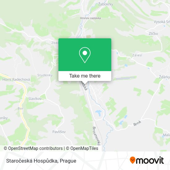 Staročeská Hospůdka map