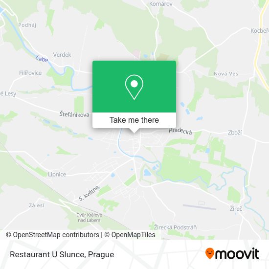 Карта Restaurant U Slunce