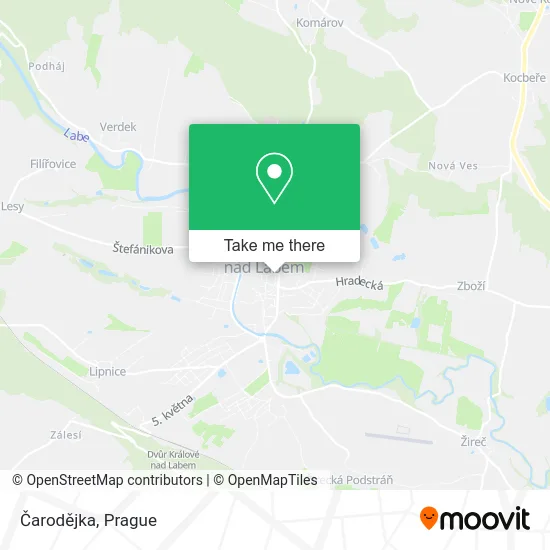 Карта Čarodějka