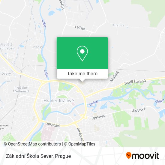 Základní Škola Sever map