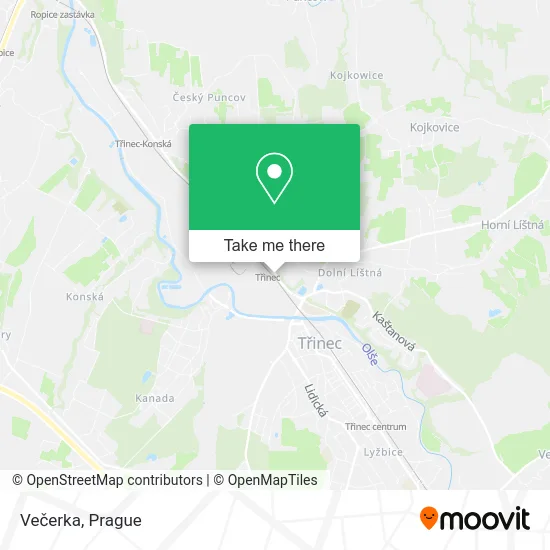 Карта Večerka