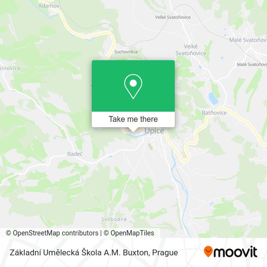 Základní Umělecká Škola A.M. Buxton map