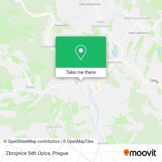 Zbrojnice Sdh Úpice map