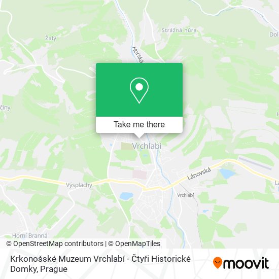 Krkonošské Muzeum Vrchlabí - Čtyři Historické Domky map