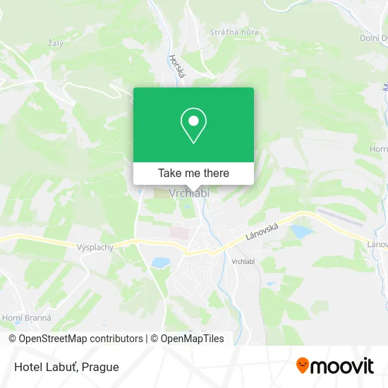Карта Hotel Labuť