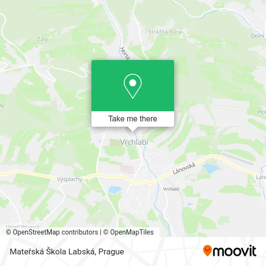 Карта Mateřská Škola Labská