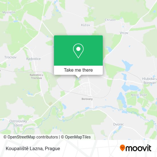 Koupaliště Lazna map