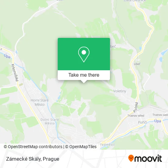Карта Zámecké Skály