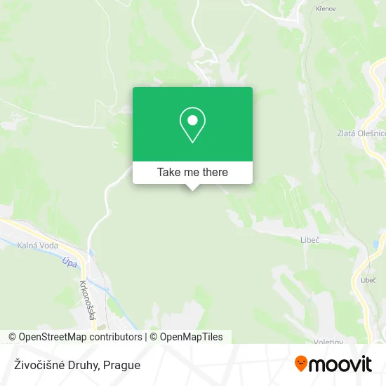 Карта Živočišné Druhy