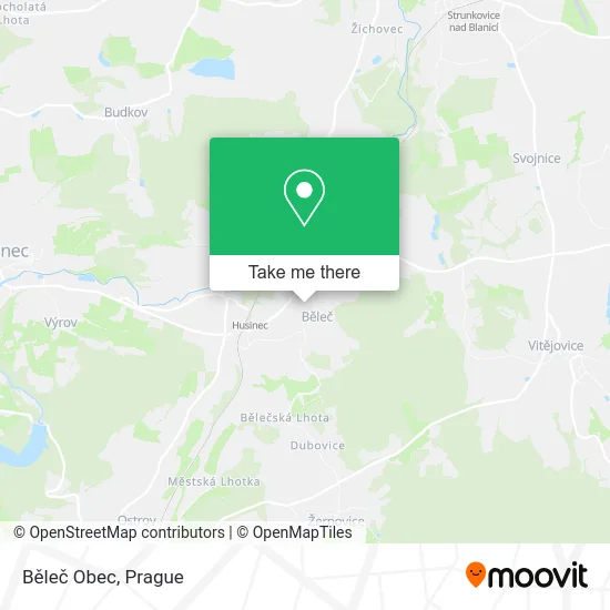 Карта Běleč Obec