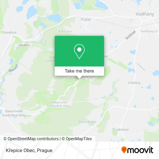Křepice Obec map