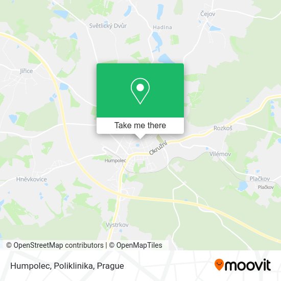 Карта Humpolec, Poliklinika