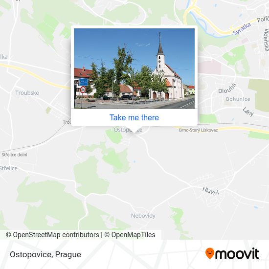 Карта Ostopovice