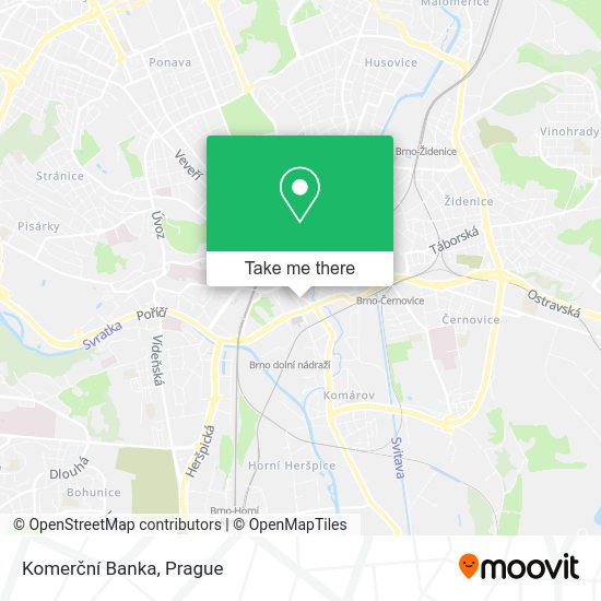 Komerční Banka map
