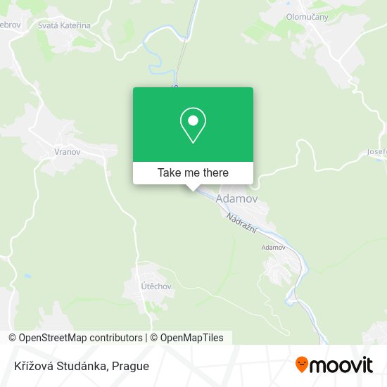 Křížová Studánka map