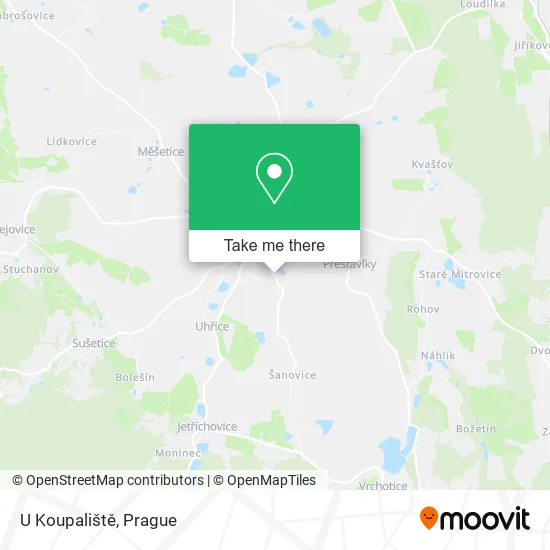 Карта U Koupaliště