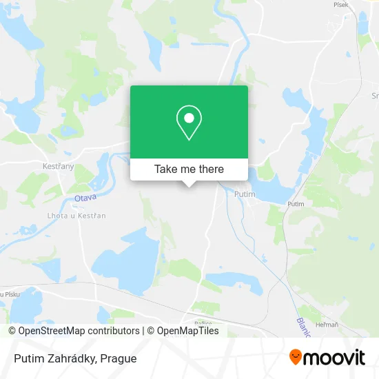 Карта Putim Zahrádky