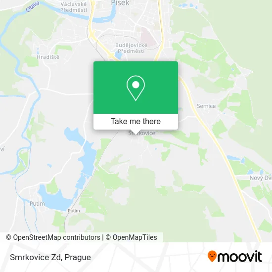 Карта Smrkovice Zd