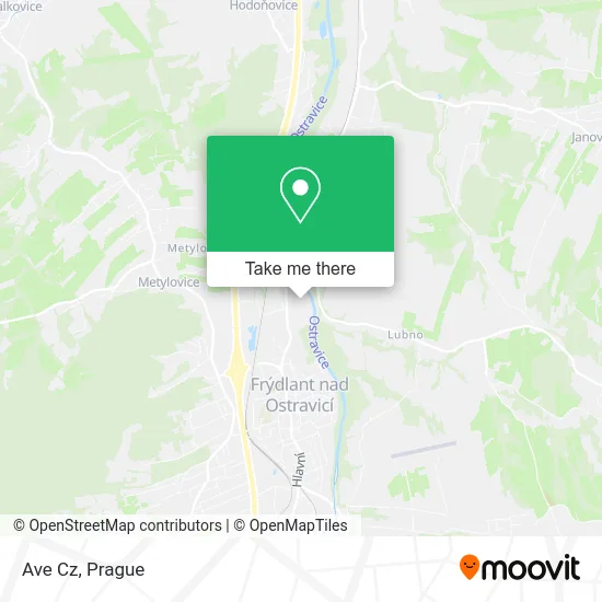 Карта Ave Cz