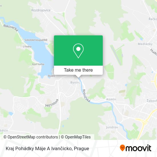 Kraj Pohádky Máje A Ivančicko map