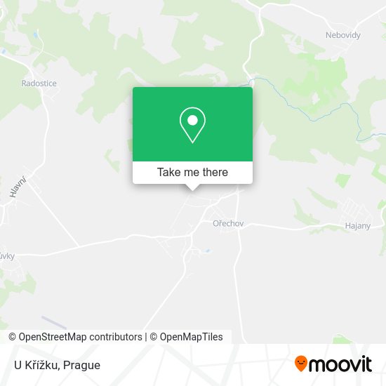 U Křížku map