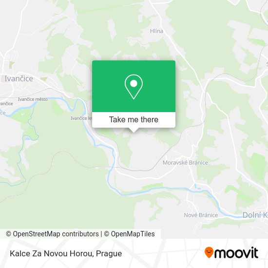 Карта Kalce Za Novou Horou