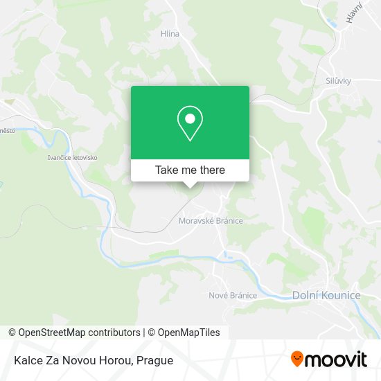 Карта Kalce Za Novou Horou