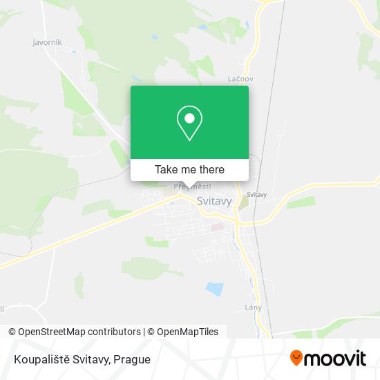 Koupaliště Svitavy map