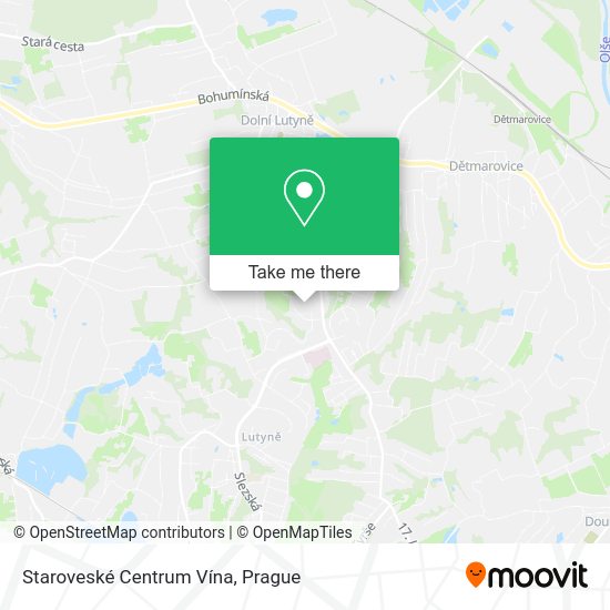 Staroveské Centrum Vína map