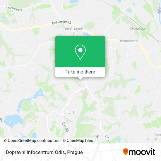 Dopravní Infocentrum Odis map