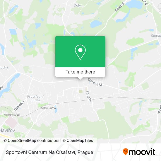 Sportovní Centrum Na Císařství map