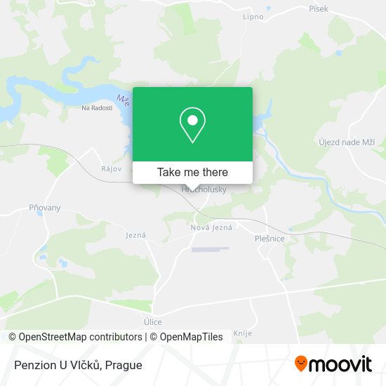 Penzion U Vlčků map