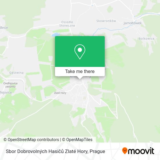 Sbor Dobrovolných Hasičů Zlaté Hory map