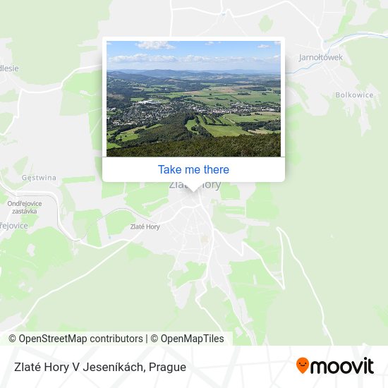 Zlaté Hory V Jeseníkách map