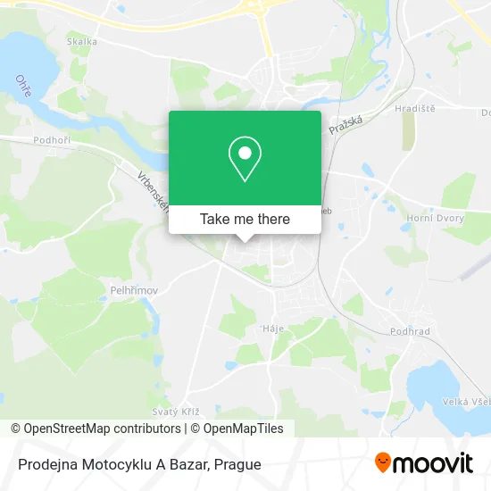 Карта Prodejna Motocyklu A Bazar
