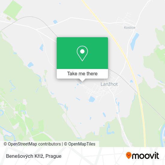 Benešových Kříž map